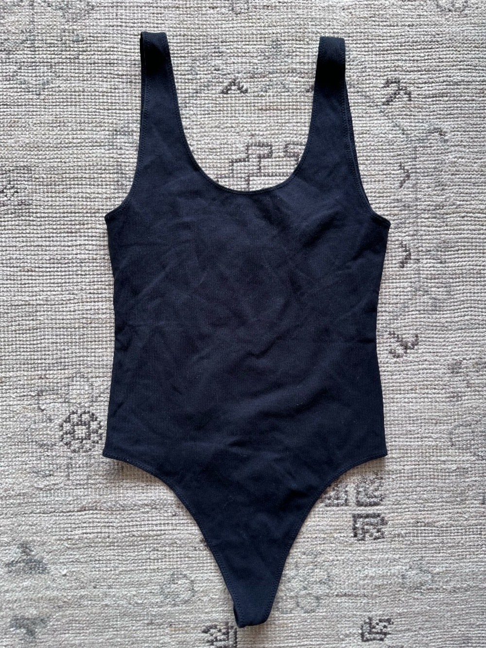 Aritzia Wilfred Free Black Cotton Bodysuit - M
